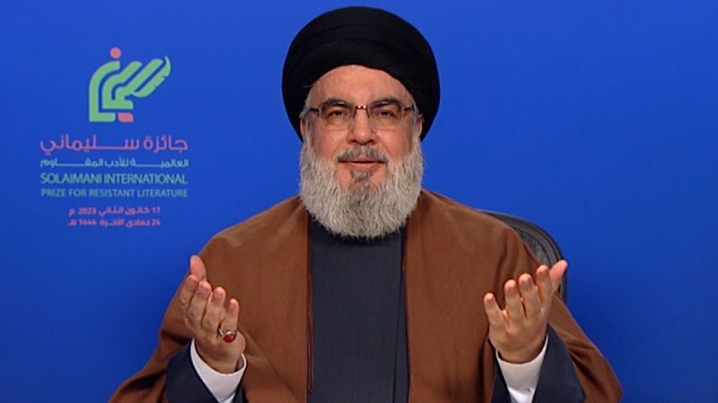 كلمة السيد حسن نصر الله خلال حفل توزيع جائزة الشهيد سليماني العالمية للأدب المقاوم