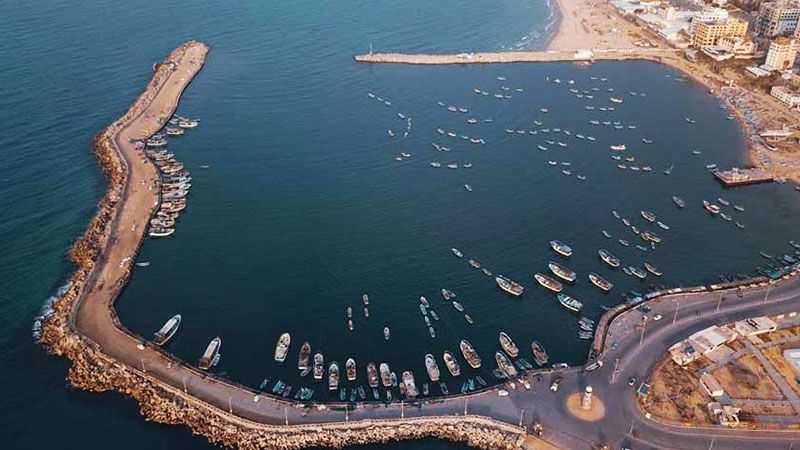 المرفأ العائم قبالة غزّة 