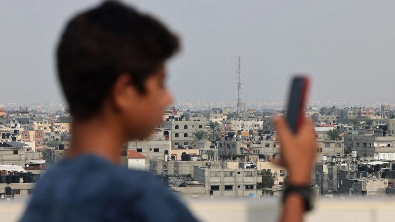 انقطاع الإنترنت عن جنوب قطاع غزة جراء العدوان "الإسرائيلي"
