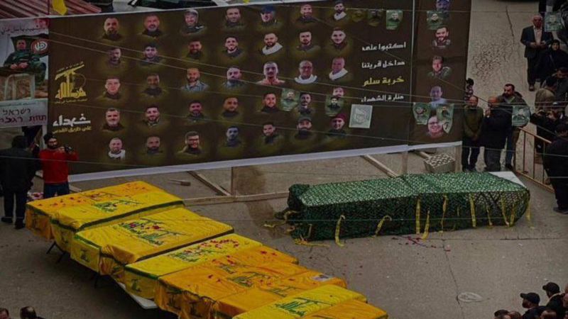 حزب الله وجماهير المقاومة يشيّعون ثلّة من الشهداء في خربة سلم الجنوبية 