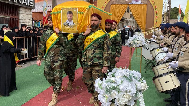 بالصور| حزب الله شيّع الشهيد المجاهد أحمد عدنان بجيجي في مشغرة