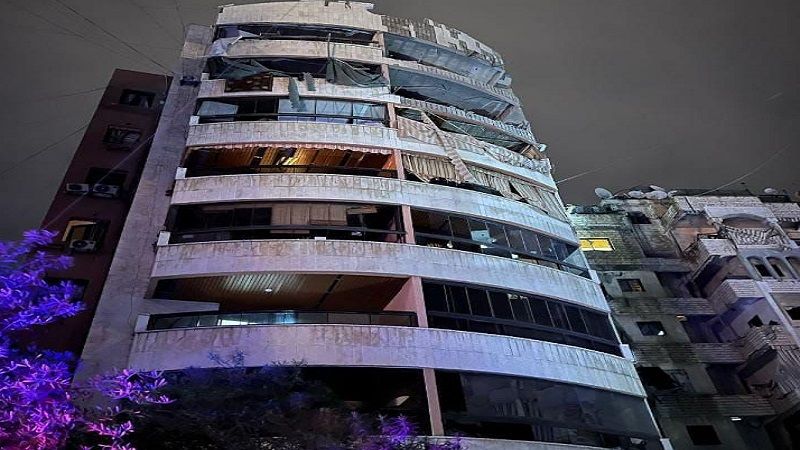 فيديو| المبنى المستهدف بالعدوان الصهيوني على الضاحية الجنوبية لبيروت