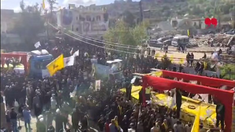 فيديو| ميس الجبل تودّع شهداءها: تشييعٌ حاشد على قدر التضحيات