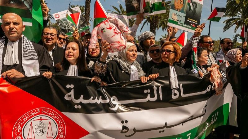 مسيرات دعمًا لغزة وتنديدًا بالإبادة في تونس