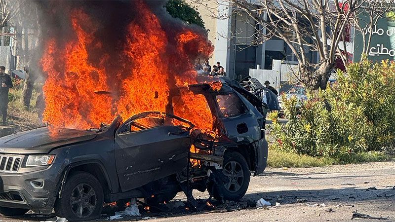 خروقات العدو متواصلة.. شهيد في اعتداء بصاروخين على سيارة في الغازية