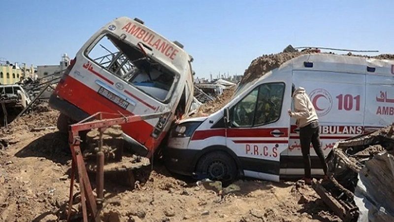 &quot;الدفاع المدني&quot; الفلسطيني يكذّب الاحتلال: أعدم طواقمنا وطواقم الهلال الأحمر بدم بارد في رفح