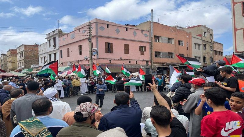 وقفات شعبية حاشدة في 66 ولاية بالمغرب دعمًا لغزّة ورفضًا للتطبيع