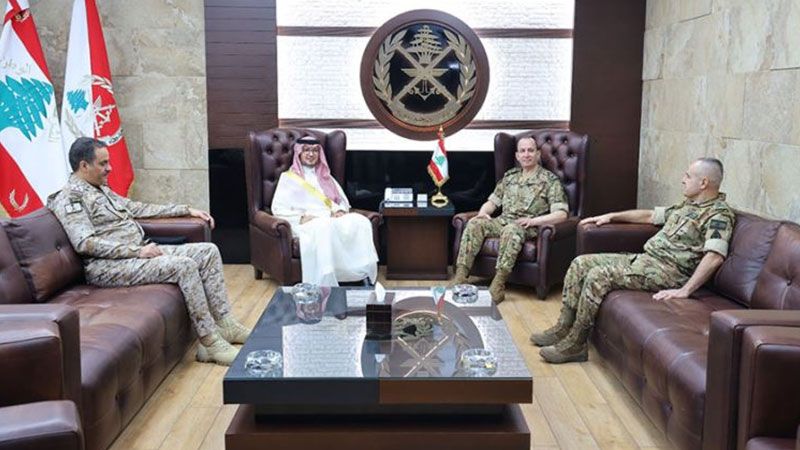 لبنان| قائد الجيش عرض الأوضاع مع السفير بخاري لبنان| قائد الجيش عرض الأوضاع مع السفير بخاري
