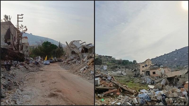 صورة لحجم الدمار في عيترون